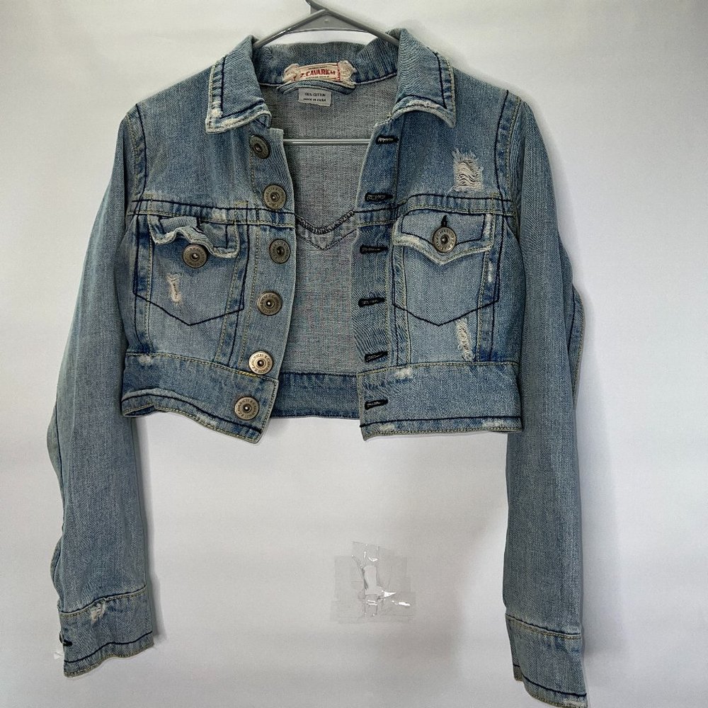Vintage Z. Cavaricci  Cropped Denim Jacket Small